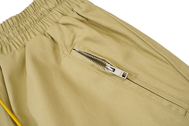 RHUDE Embroidered Twill Logo Short Beige