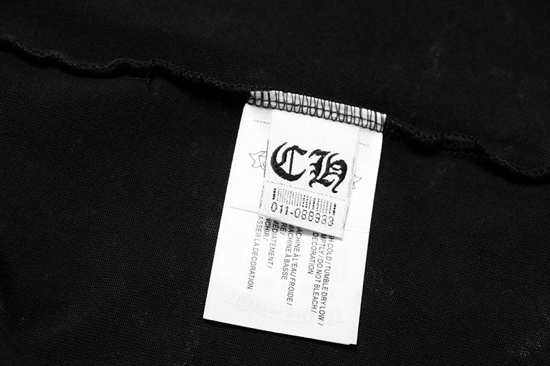 Chrome Hearts Rhinestone Horseshoe Logo Black