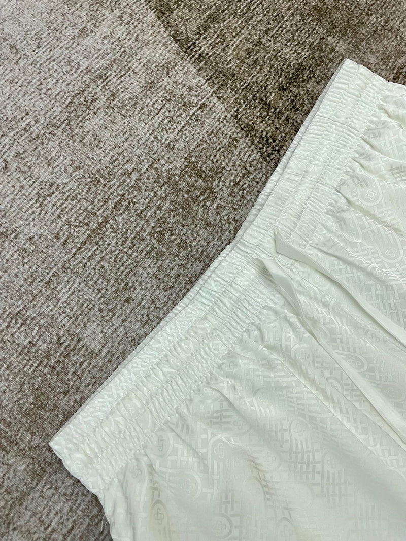 CASABLANCA Tennis Club IconSilk Set Shirt+Short