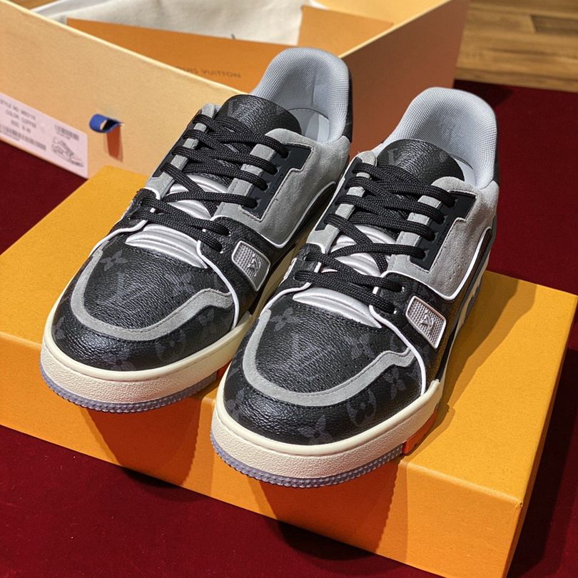 Louis Vuitton Trainer Low 'Black Grey'