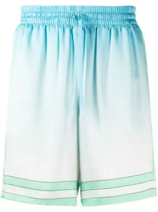 CASABLANCA Cuban Collar Silk Sleeve Casa Sport Set Shirt+Short