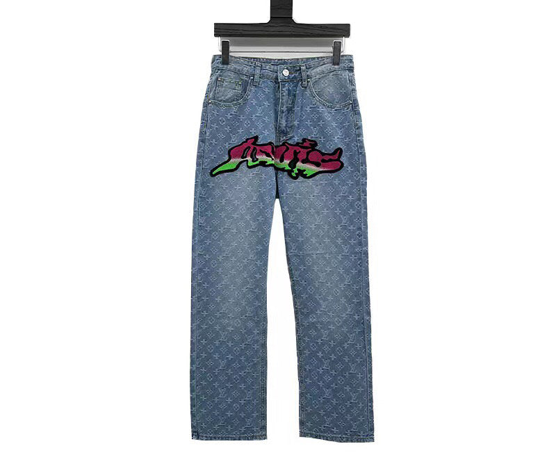 Louis Vuitton Baggy Denim Pants Indigo Chenille
