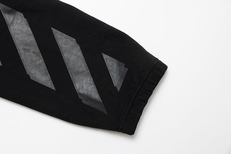 OFF-WHITE RUBBER STRIPES SKATE CREW PANTS Black