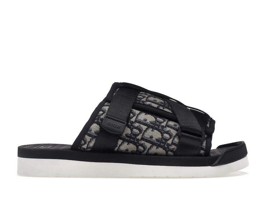 Dior Alpha Sandal Beige and Black Dior Oblique Jacquard