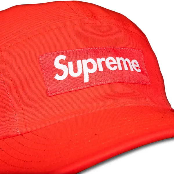 Supreme Washed Chino Twill Camp Cap 'Red'