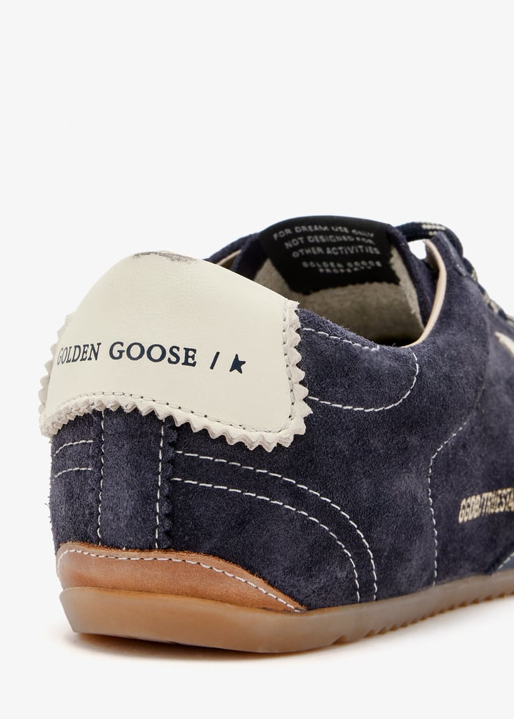 Golden Goose True-Star in dark blue suede with white nappa leather star and heel tab