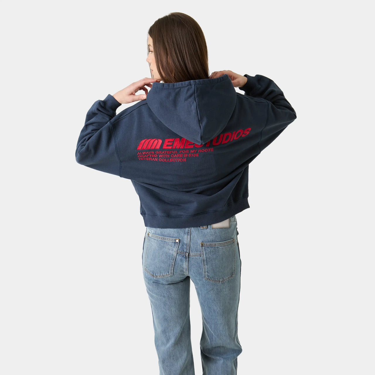 Eme Studios Roots Navy Oversized Hoodie
