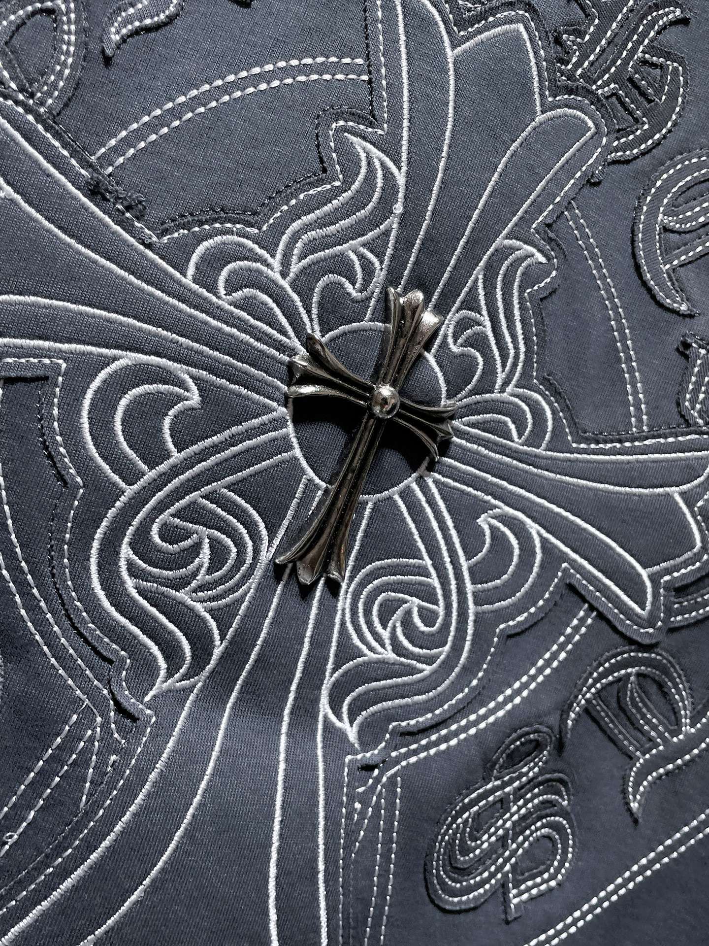Chrome Hearts Horseshoe Pin Cross T-Shirt 'Black'