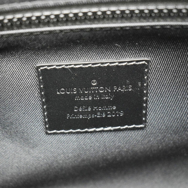 LOUIS VUITTON Keepall 50 Taurillon Leather Black Travel Bag