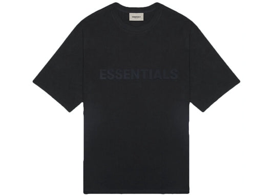 Fear of God Essentials Boxy T-Shirt Applique Logo 'Black Navy'