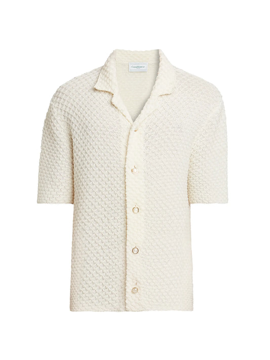 CASABLANCA Textured knitted shirt