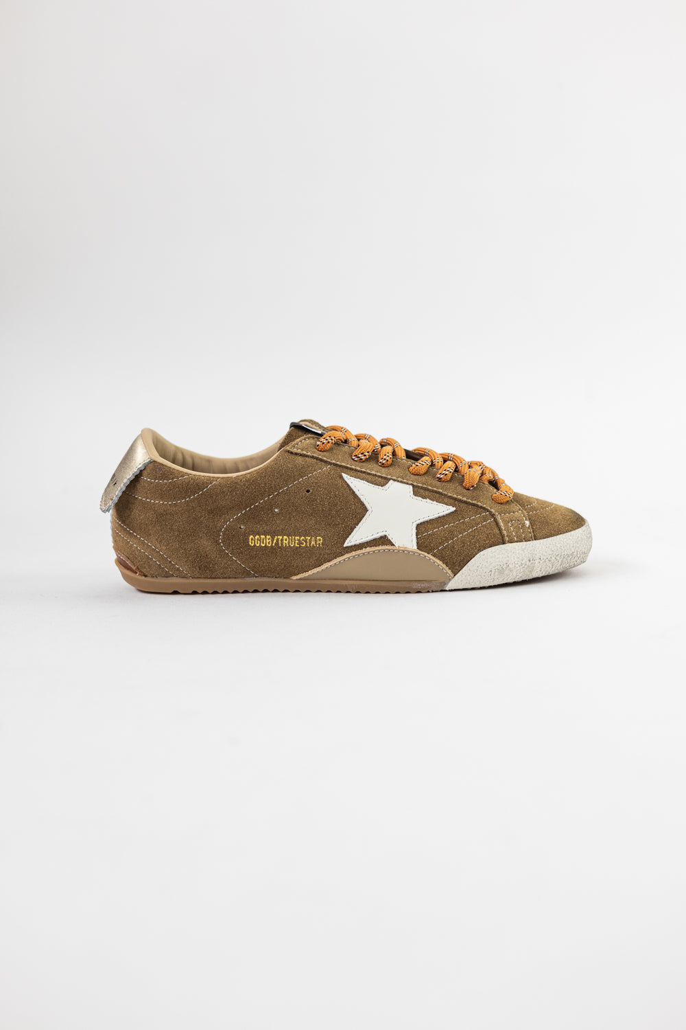 Golden Goose True Star Velvet Brown Orange