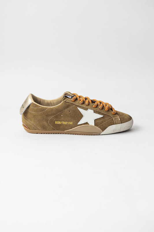 Golden Goose True Star Velvet Brown Orange