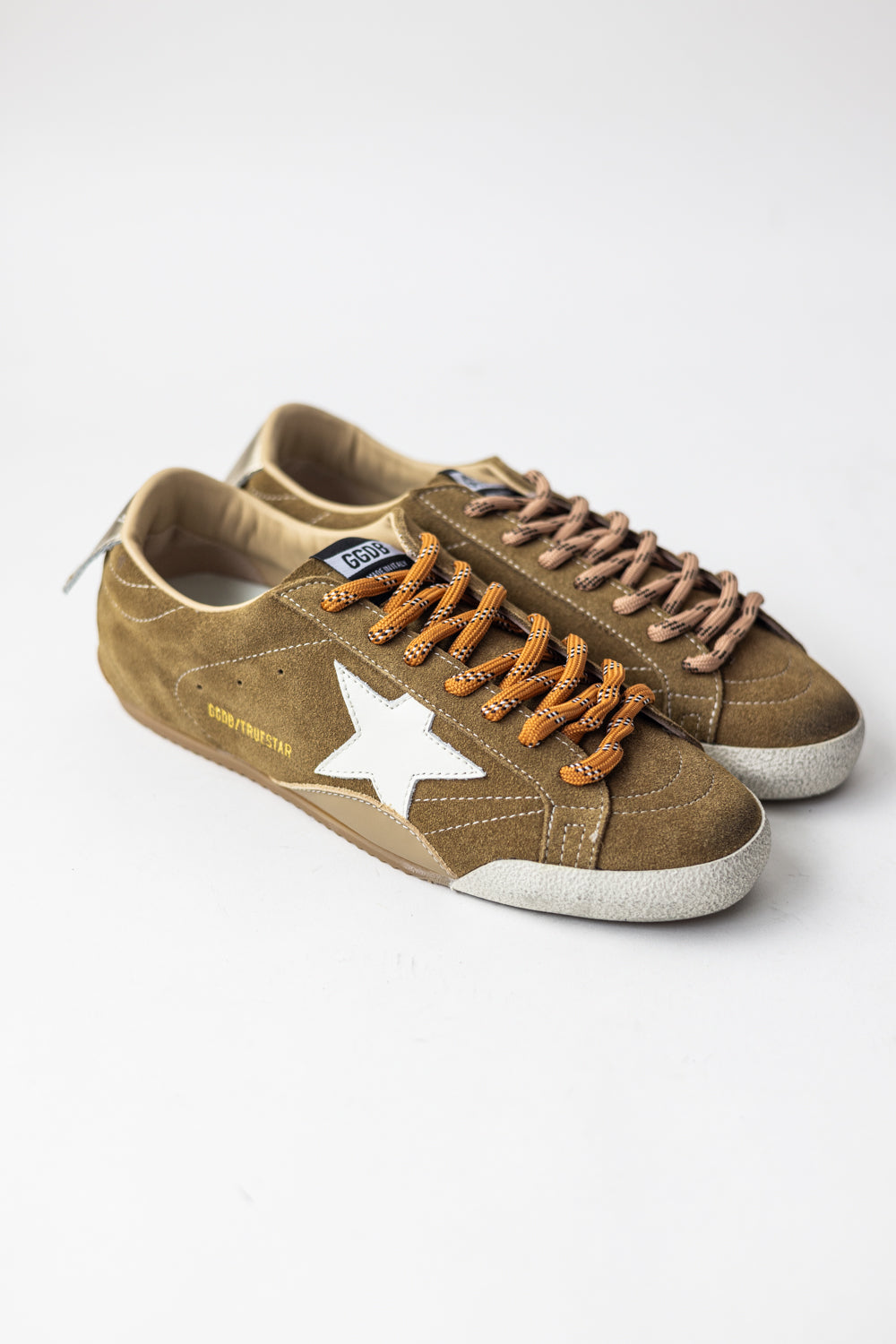 Golden Goose True Star Velvet Brown Orange