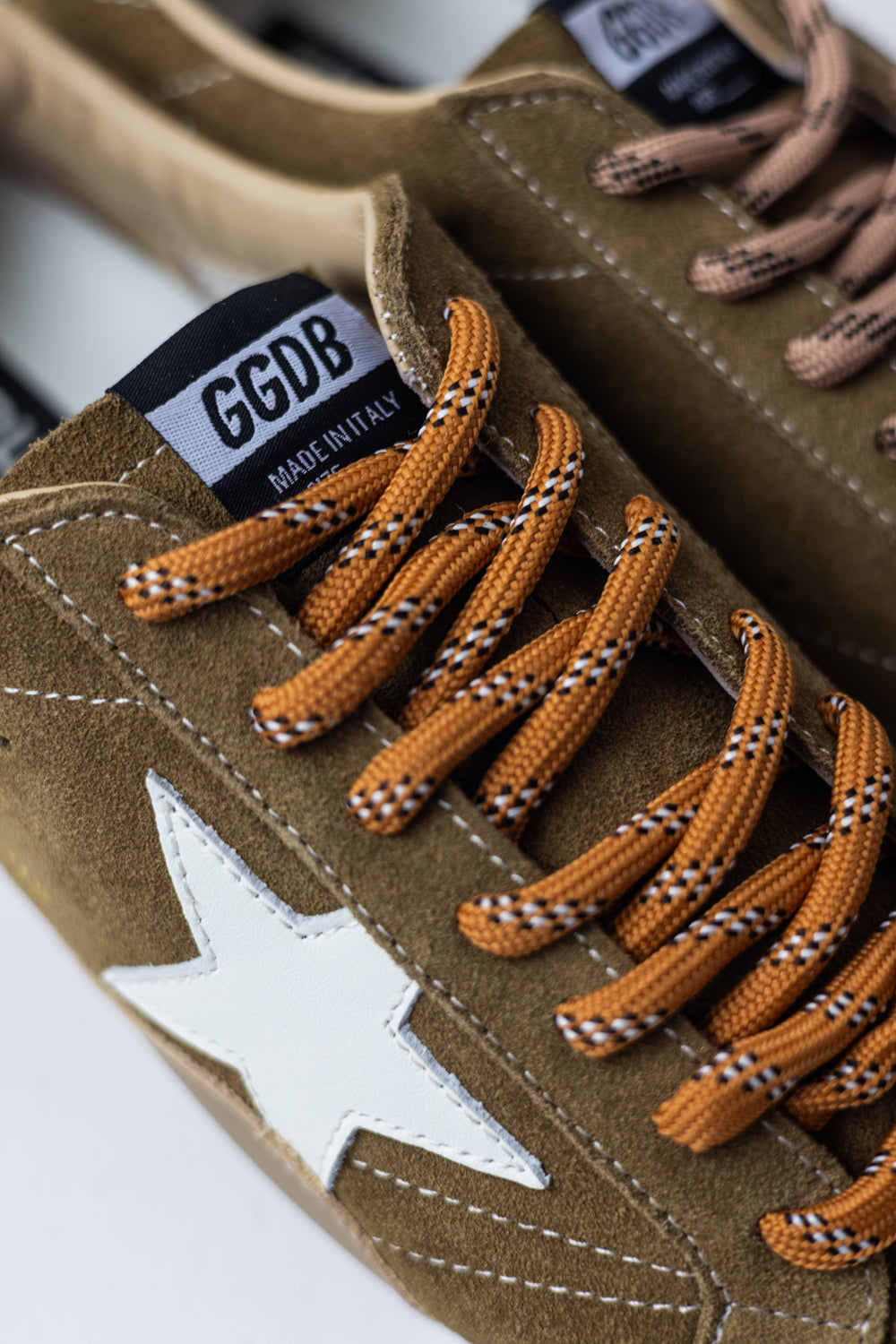 Golden Goose True Star Velvet Brown Orange