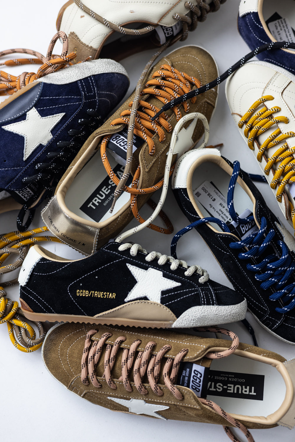 Golden Goose True Star Velvet Brown Orange
