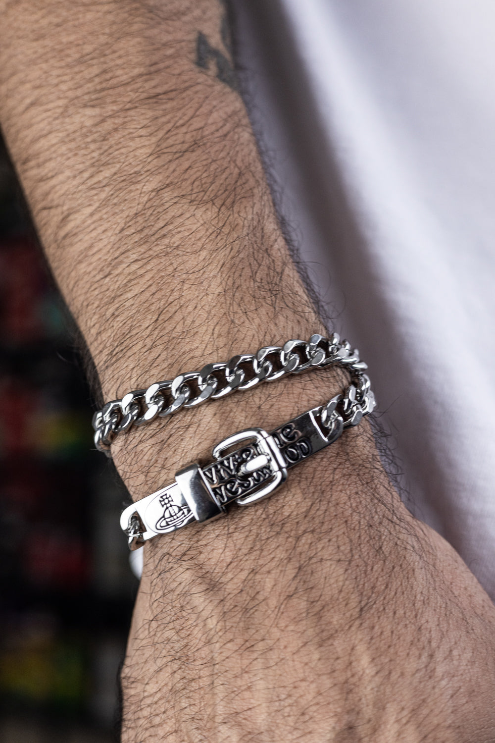 Vivienne Westwood Belt Necklace Silver