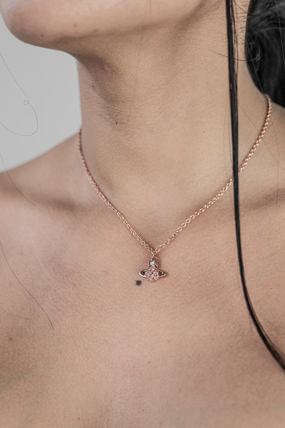 Vivienne Westwood Orb pendant necklace Rose Gold
