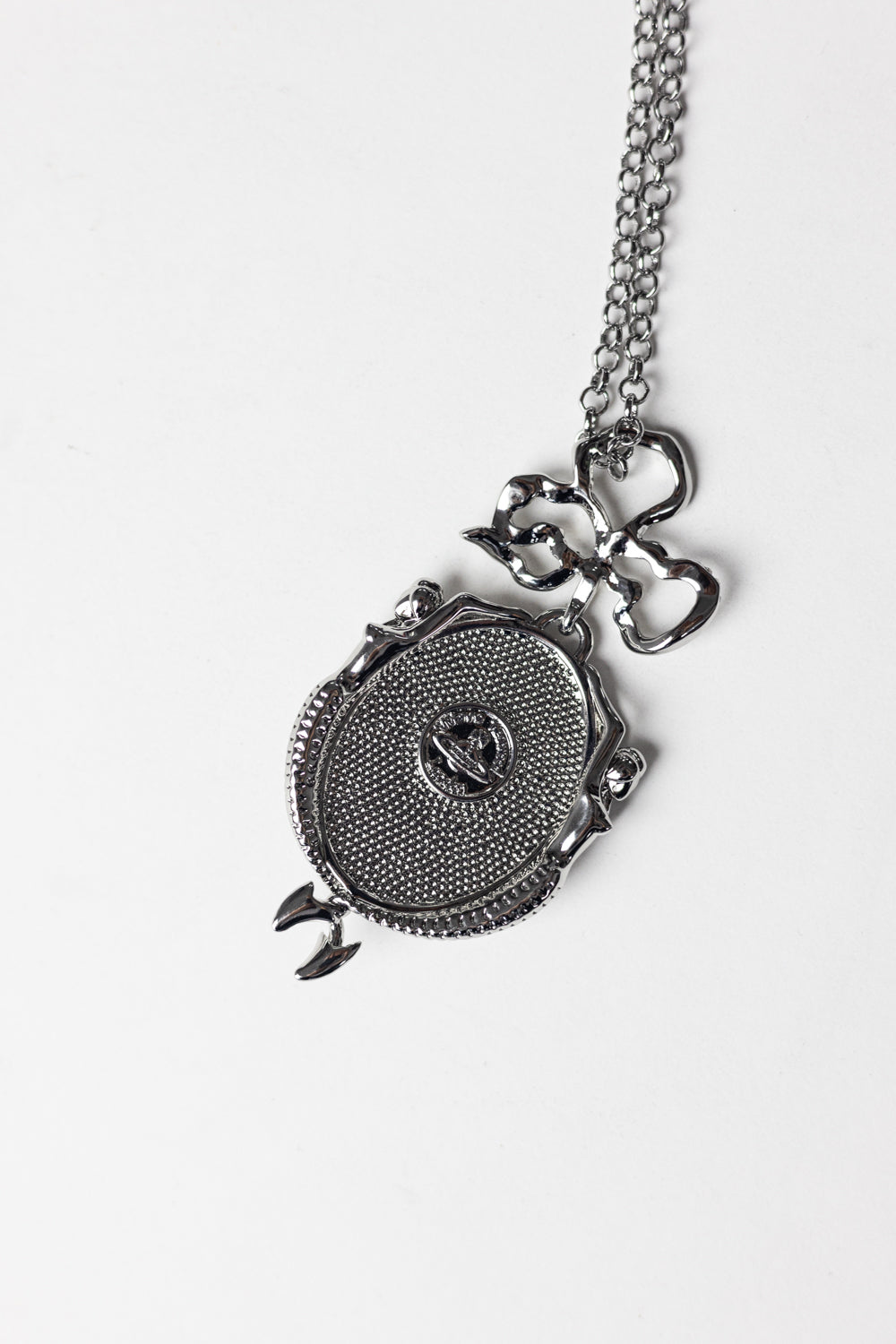 Vivienne Westwood Mermaid Orb Necklace Pendant Silver Green