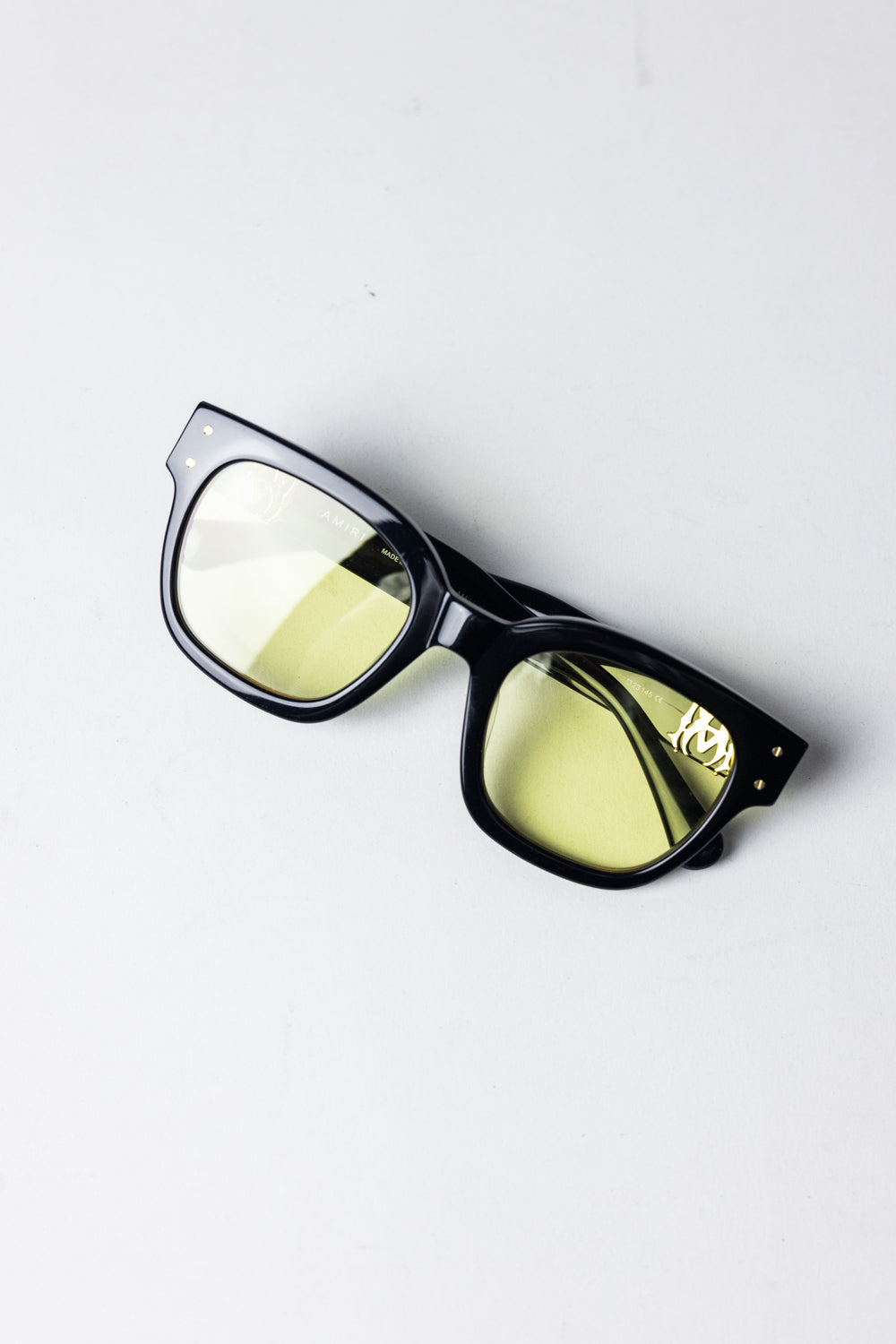 Amiri Classic MA sunglasses black/Yellow