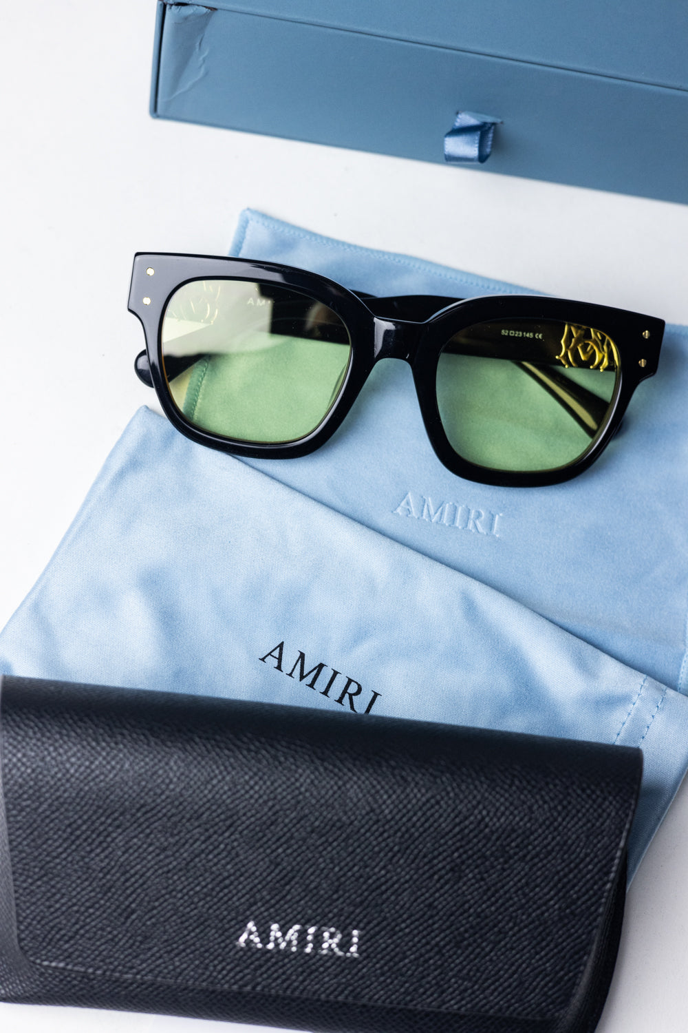 Amiri Classic MA sunglasses black/Yellow