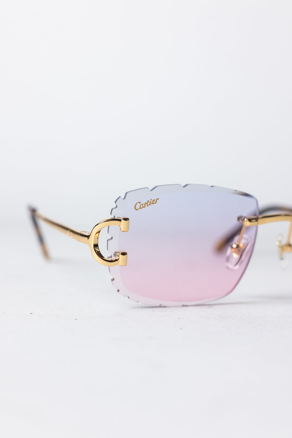 SIGNATURE C DE CARTIER SUNGLASSES / Blue/Pink
