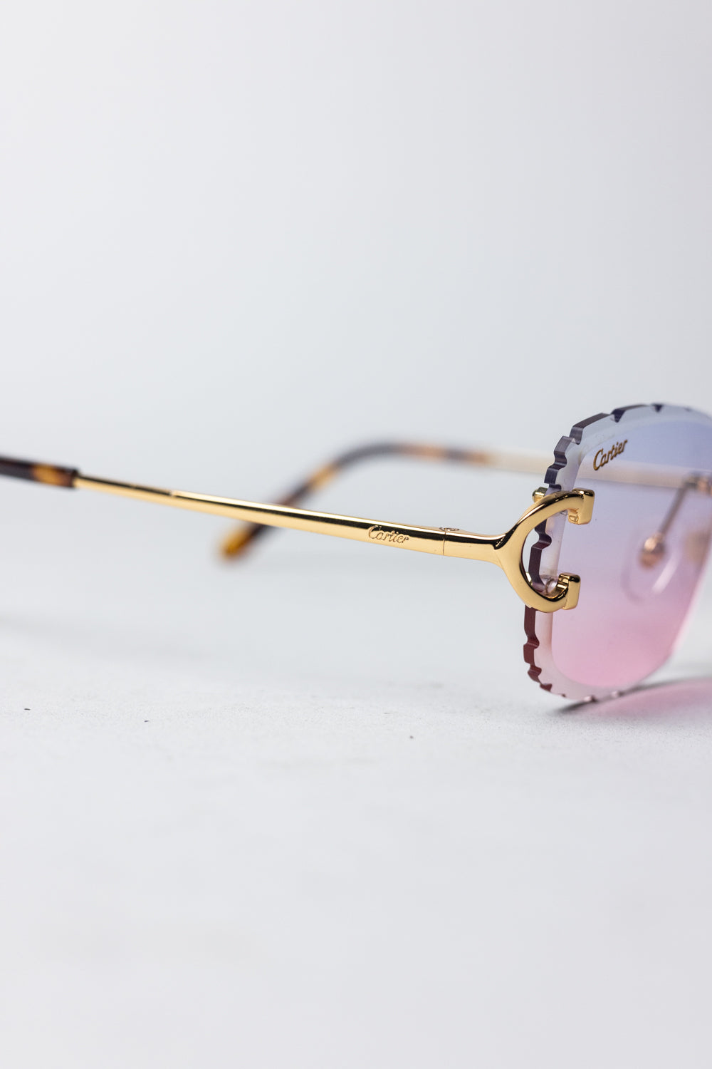 SIGNATURE C DE CARTIER SUNGLASSES / Blue/Pink