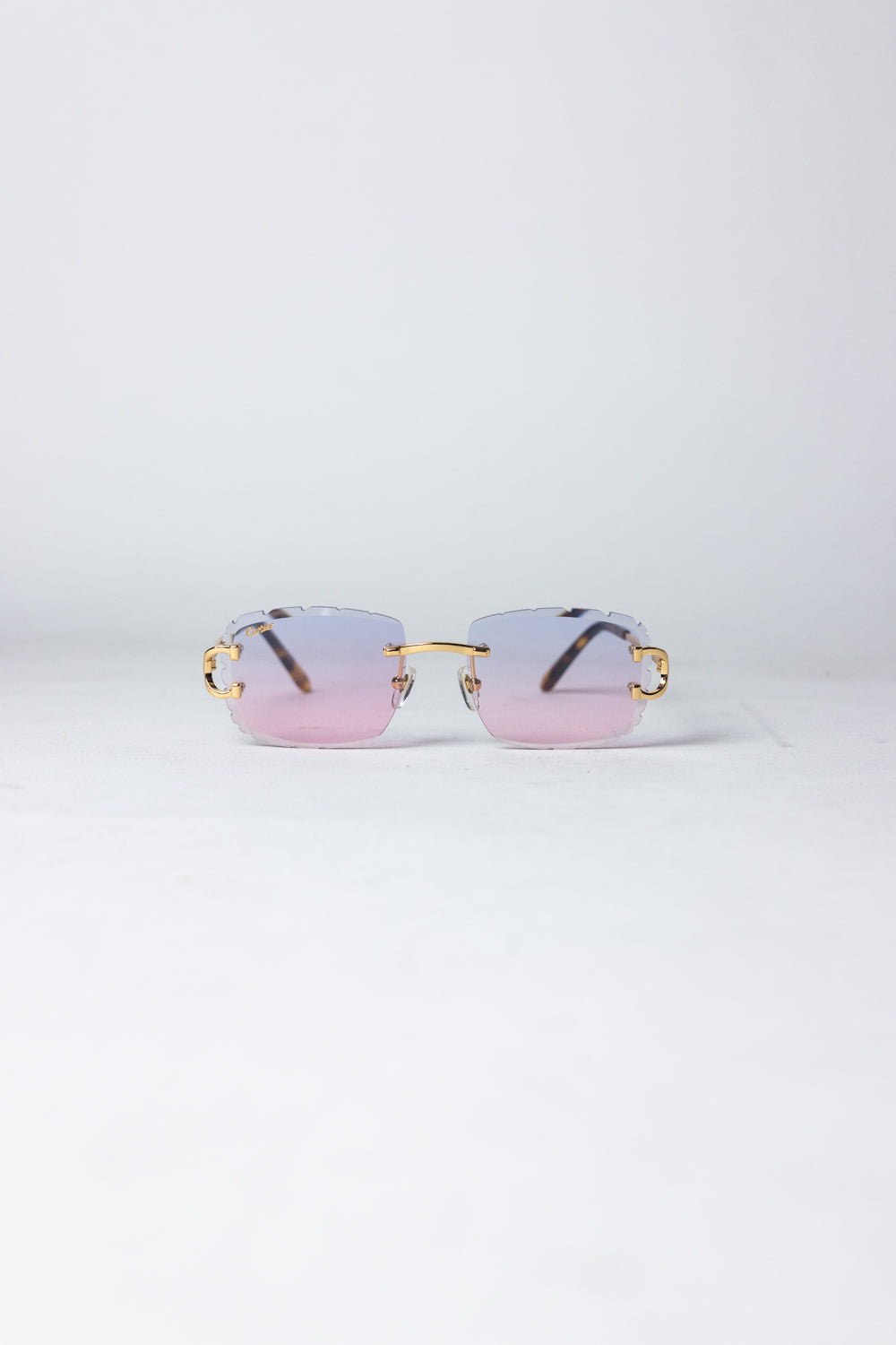 SIGNATURE C DE CARTIER SUNGLASSES / Blue/Pink