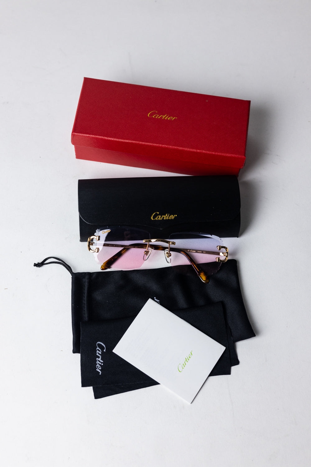 SIGNATURE C DE CARTIER SUNGLASSES / Blue/Pink