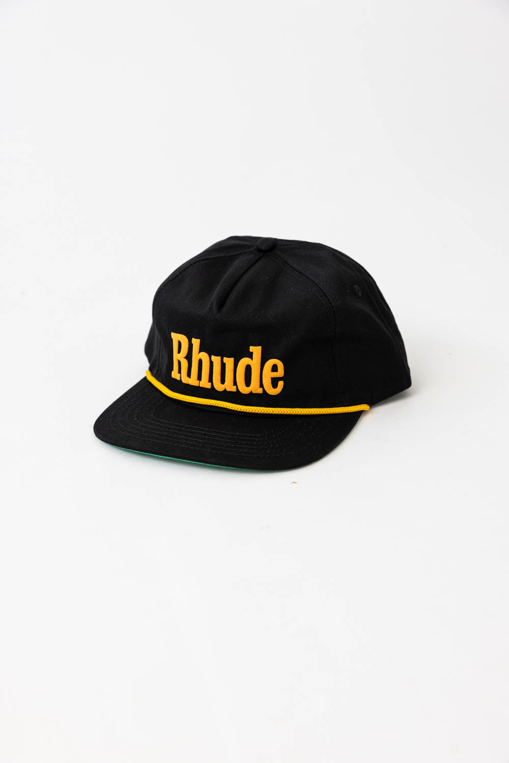 Rhude Logo Hat - Black / Yellow