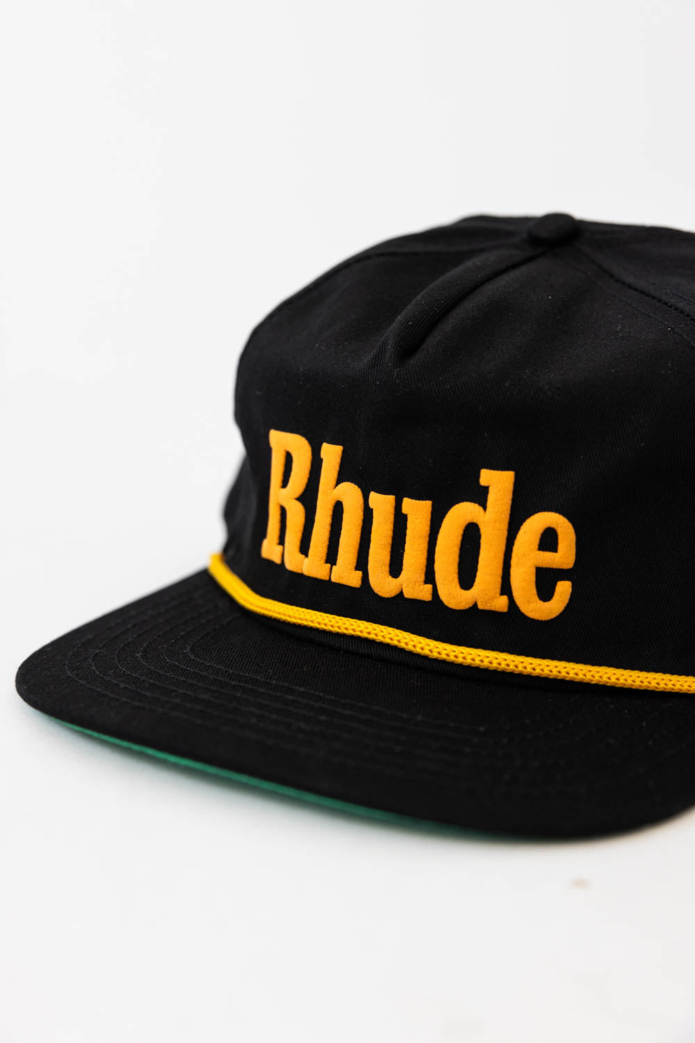 Rhude Logo Hat - Black / Yellow