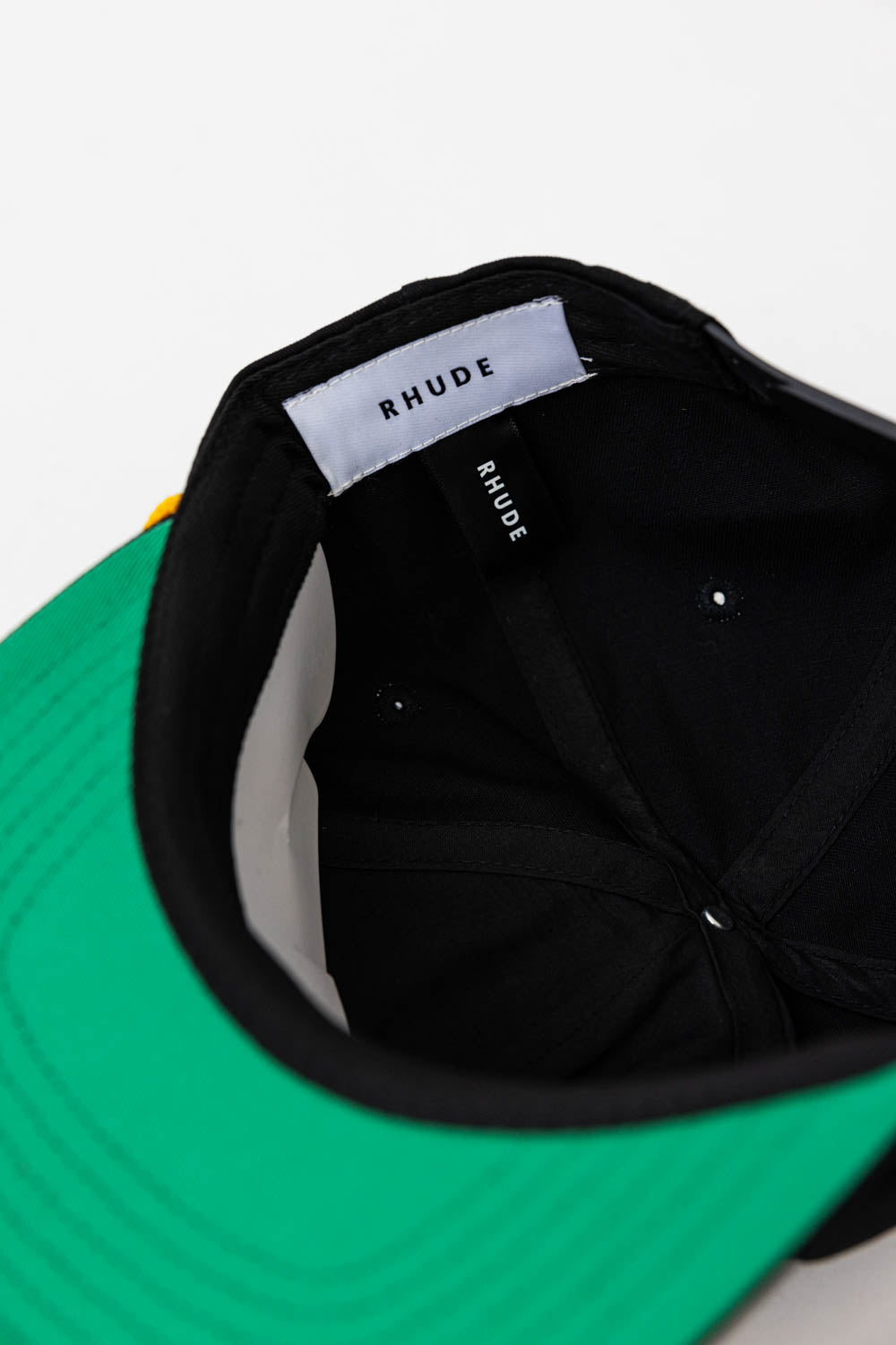 Rhude Logo Hat - Black / Yellow