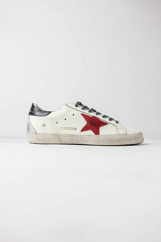 Golden Goose Super-Star Red suede star