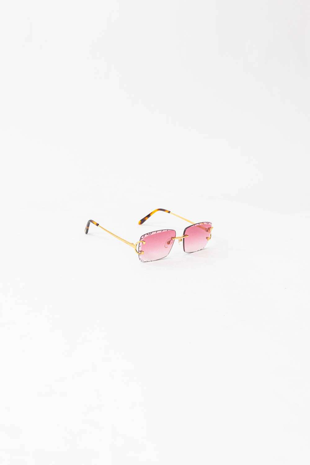 CARTIER Big C Sunglasses / Cherry Red-Gold