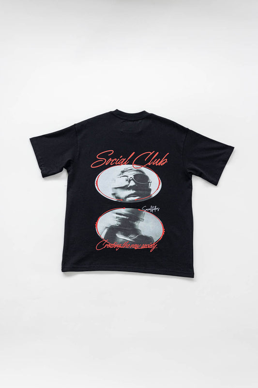 Social Studio SS25 T-Shirt 'New Society' Black