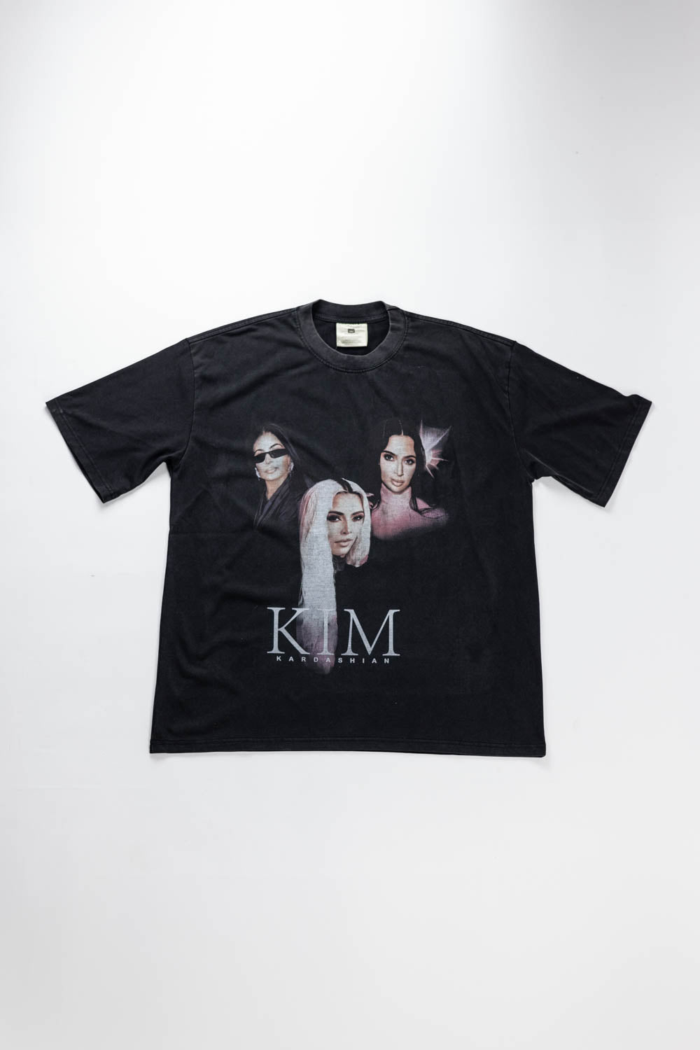 Kim K Oversized T-Shirt in Faded Black