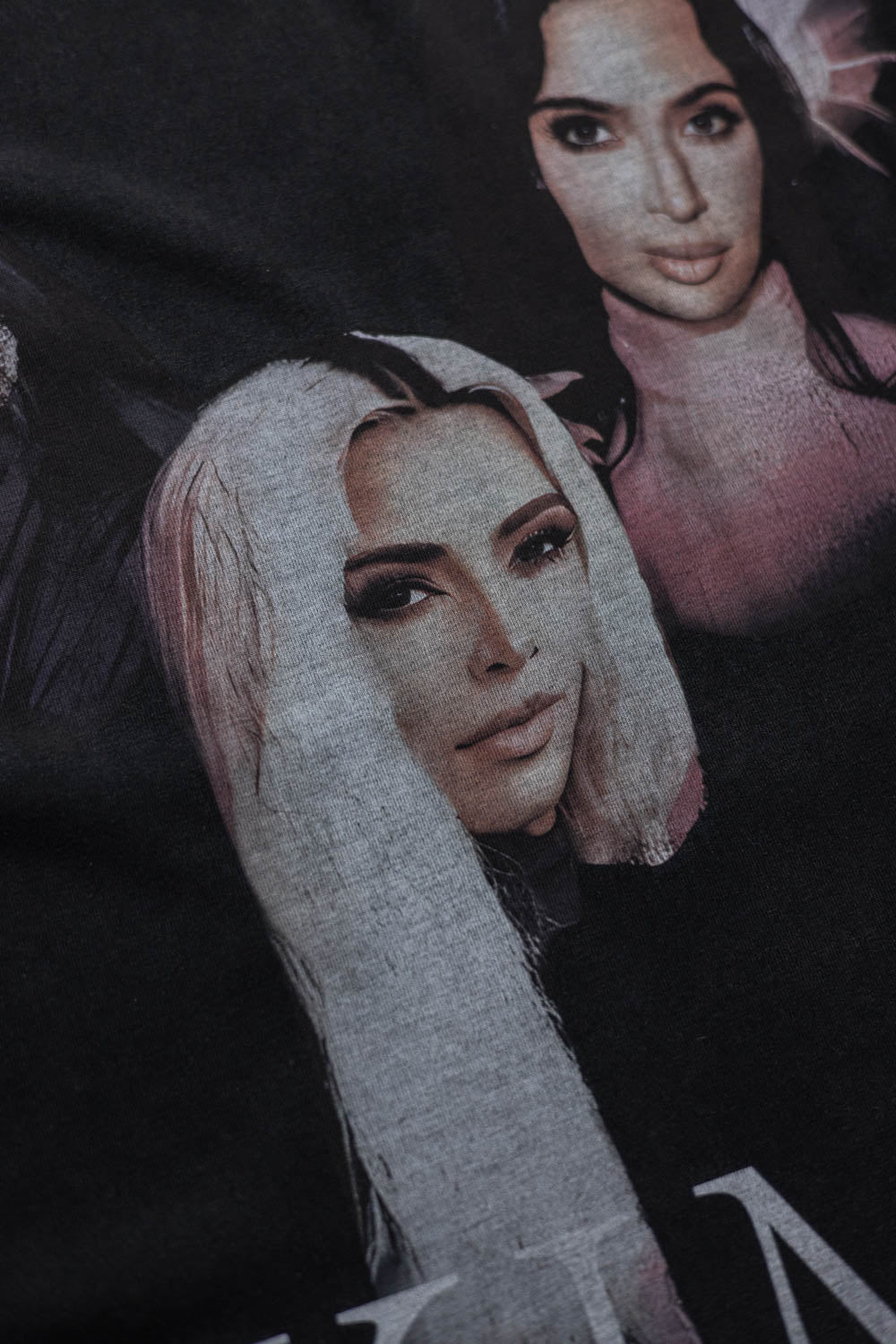 Kim K Oversized T-Shirt in Faded Black