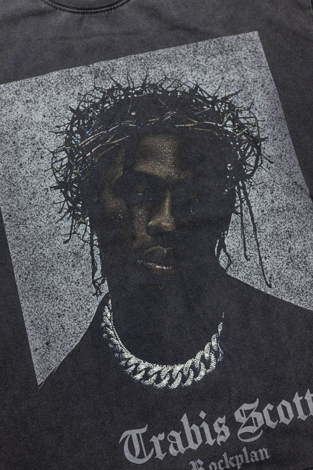 Travis Scott Crown Of Thorns T Shirt Black