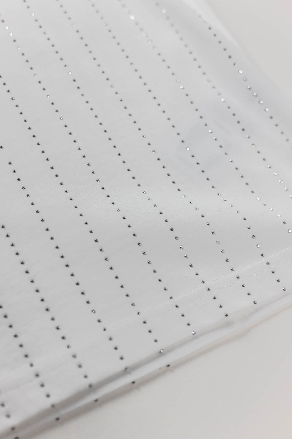 Louis Vuitton Crystal Embellished Cotton T-Shirt White