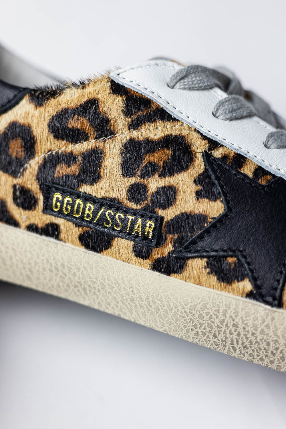 Golden Goose Super-Star in leopard-print leather