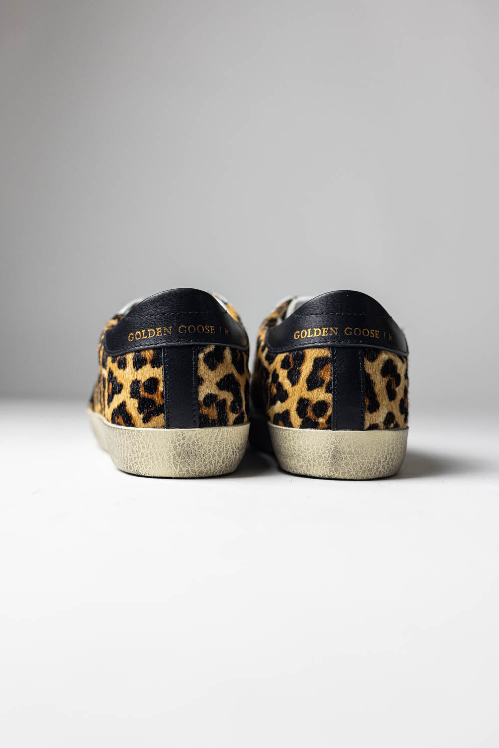 Golden Goose Super-Star in leopard-print leather