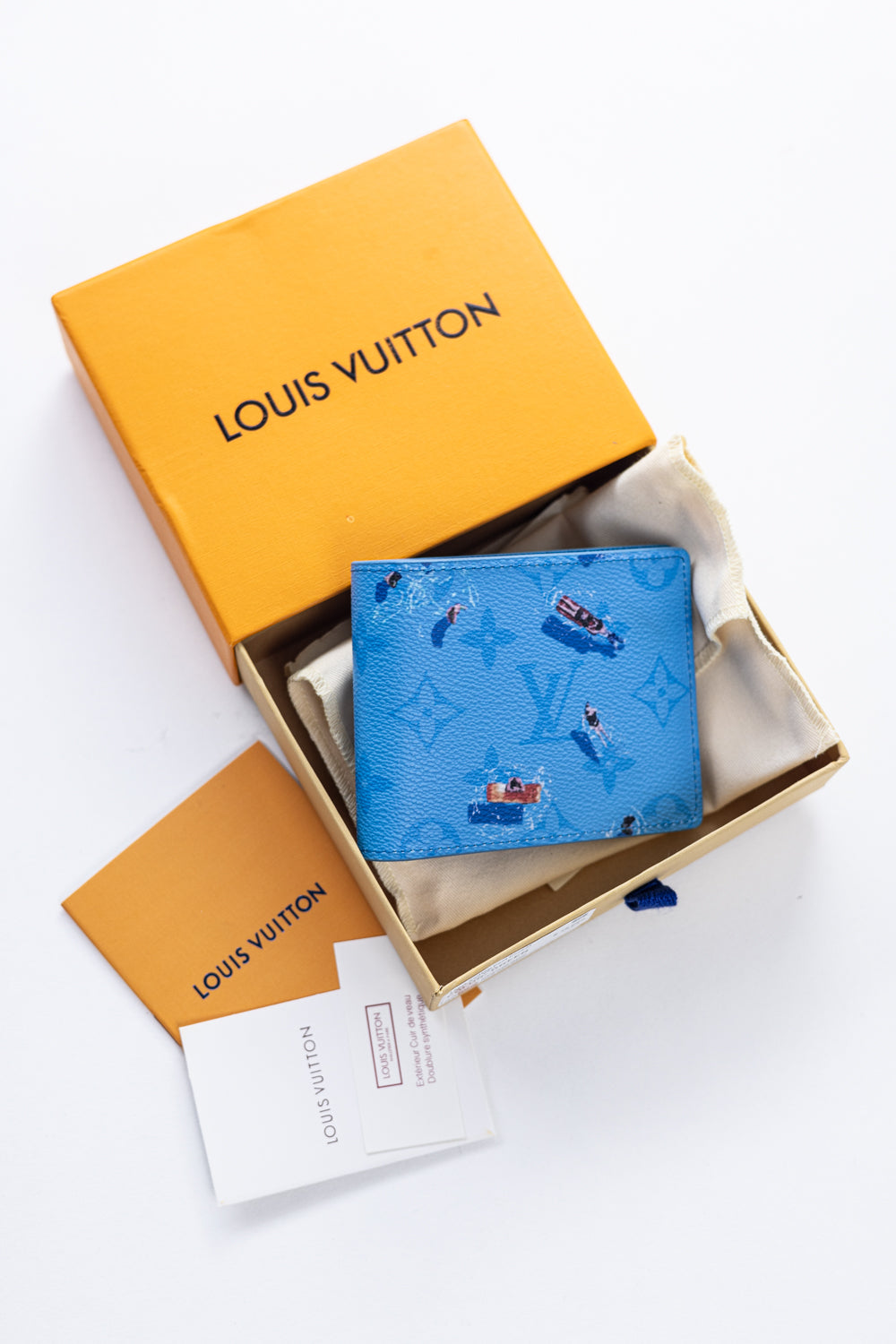 Louis Vuitton Slender Wallet Blue Lagoon
