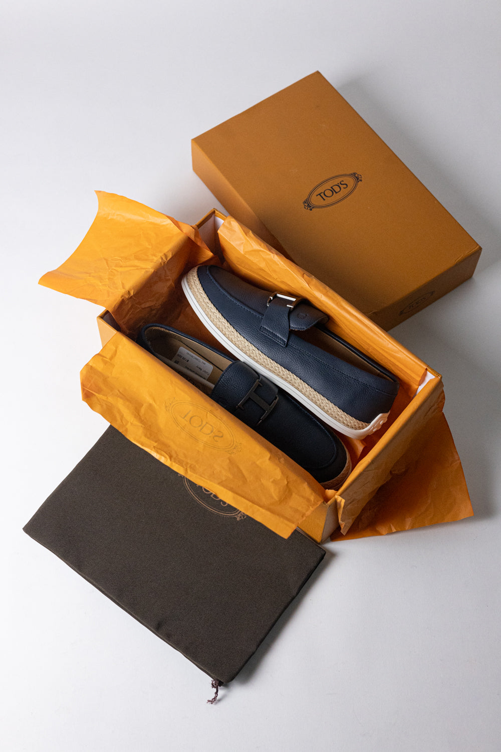 Tod's Moccasin Leather Navy