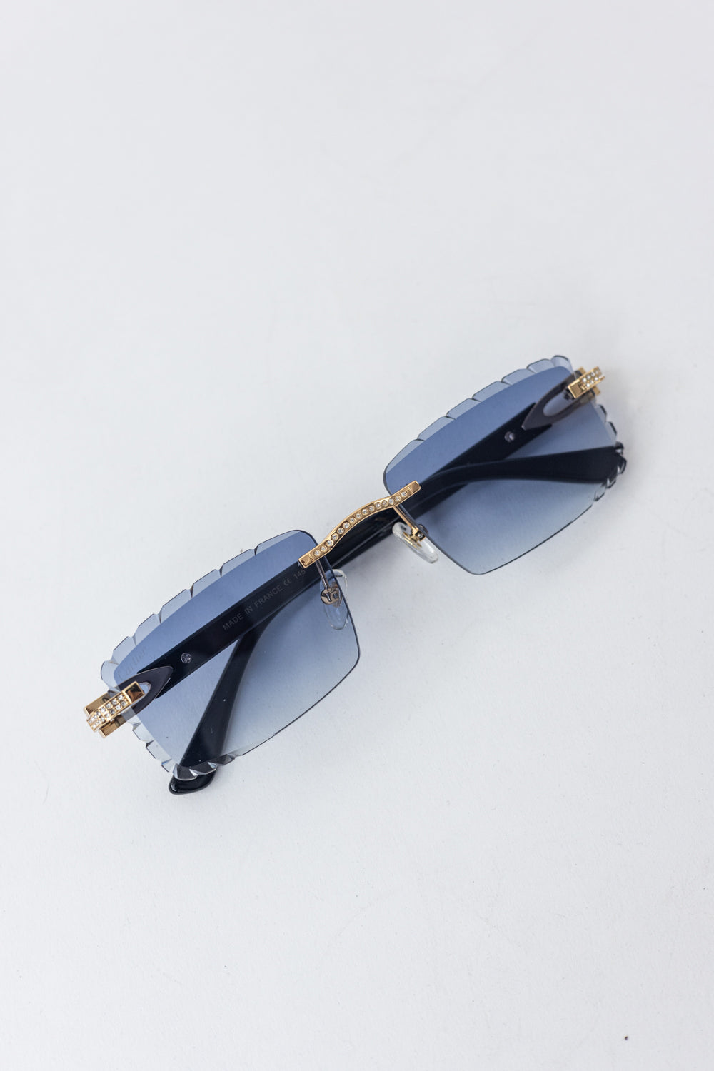 Cartier Light Wood Glasses Crystal Black/Gold