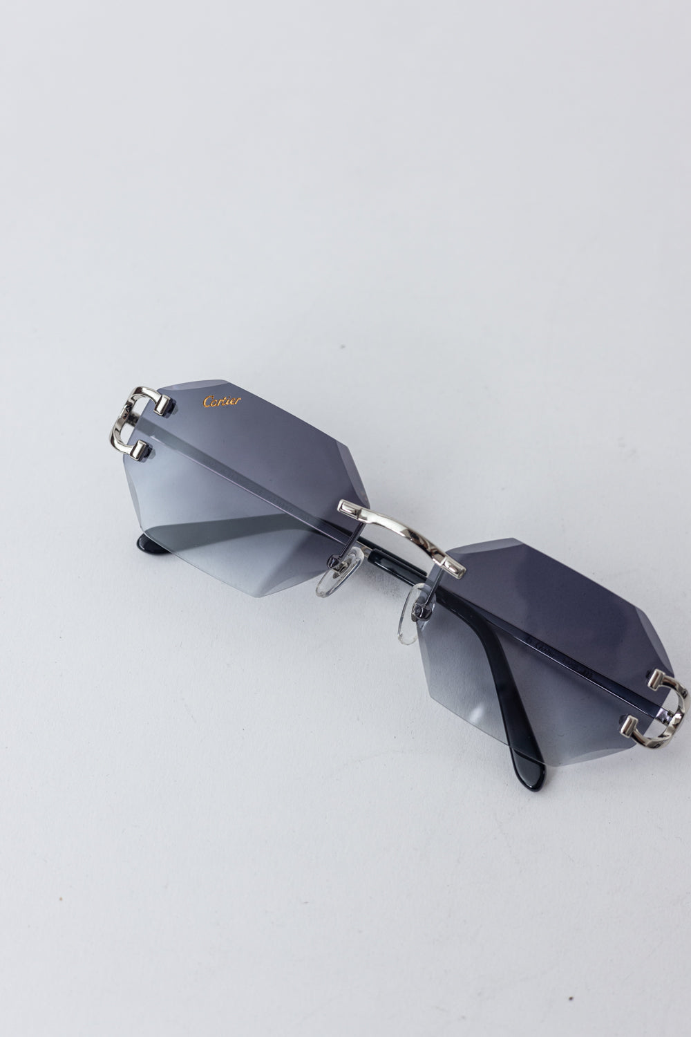 CARTIER Classis C Sunglasses Black/Silver