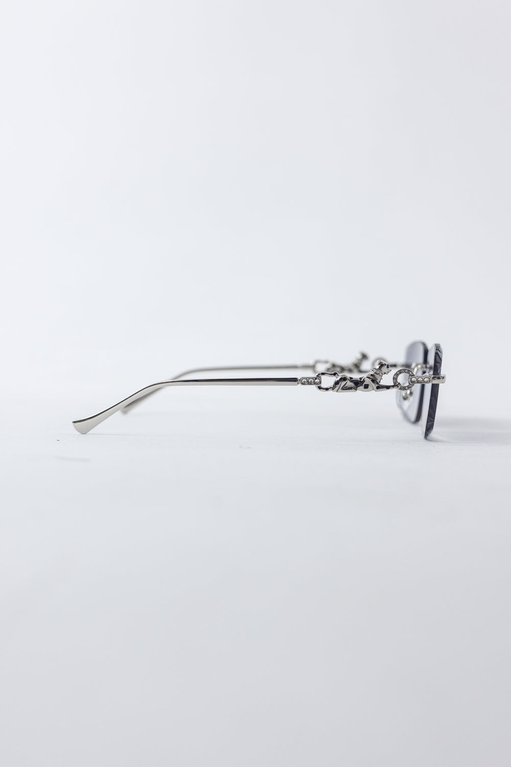 CARTIER Phantere Rimless Sunglasses Black