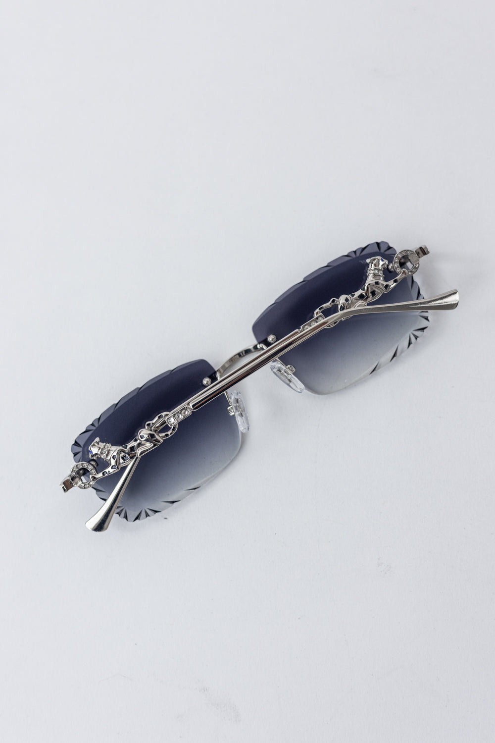 CARTIER Phantere Rimless Sunglasses Black