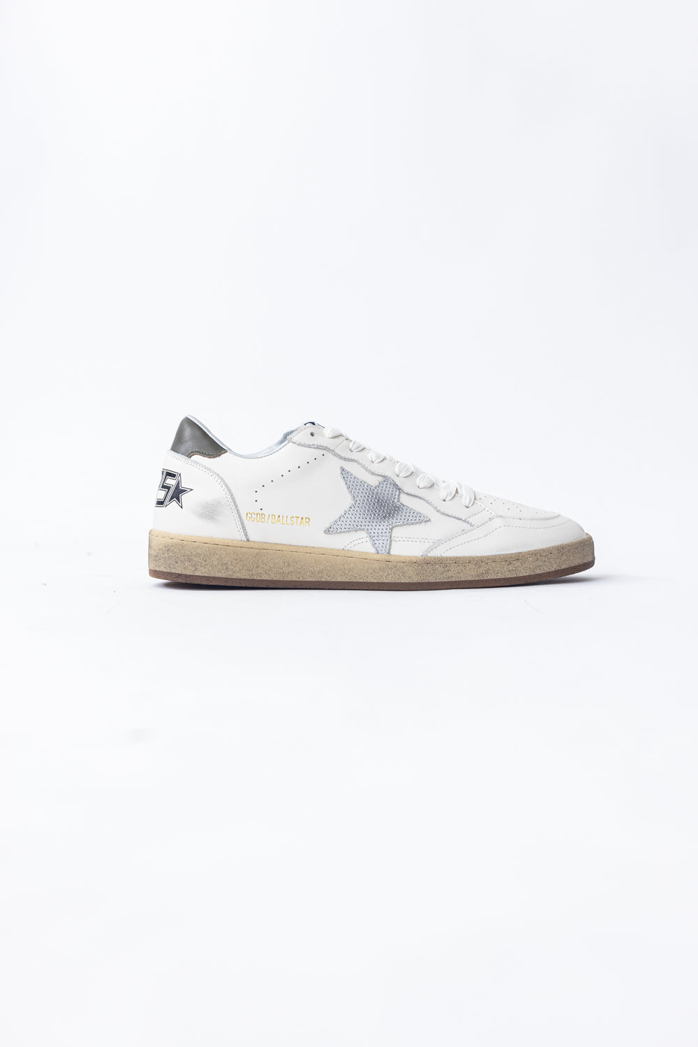 Golden Goose Ball Star in white silver star