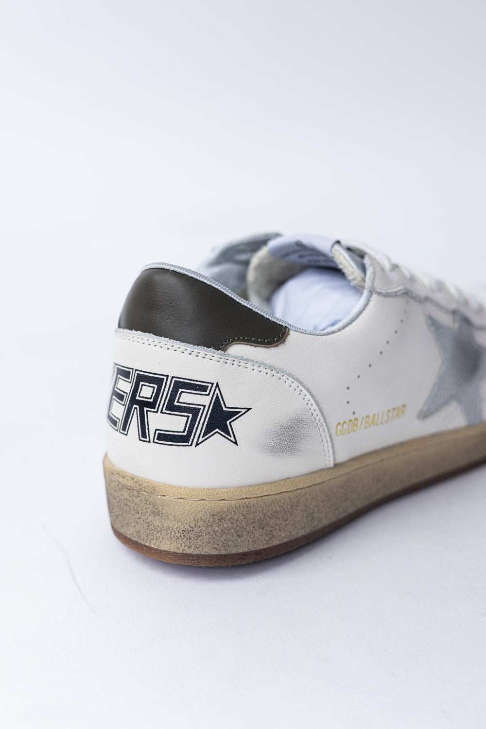 Golden Goose Ball Star in white silver star