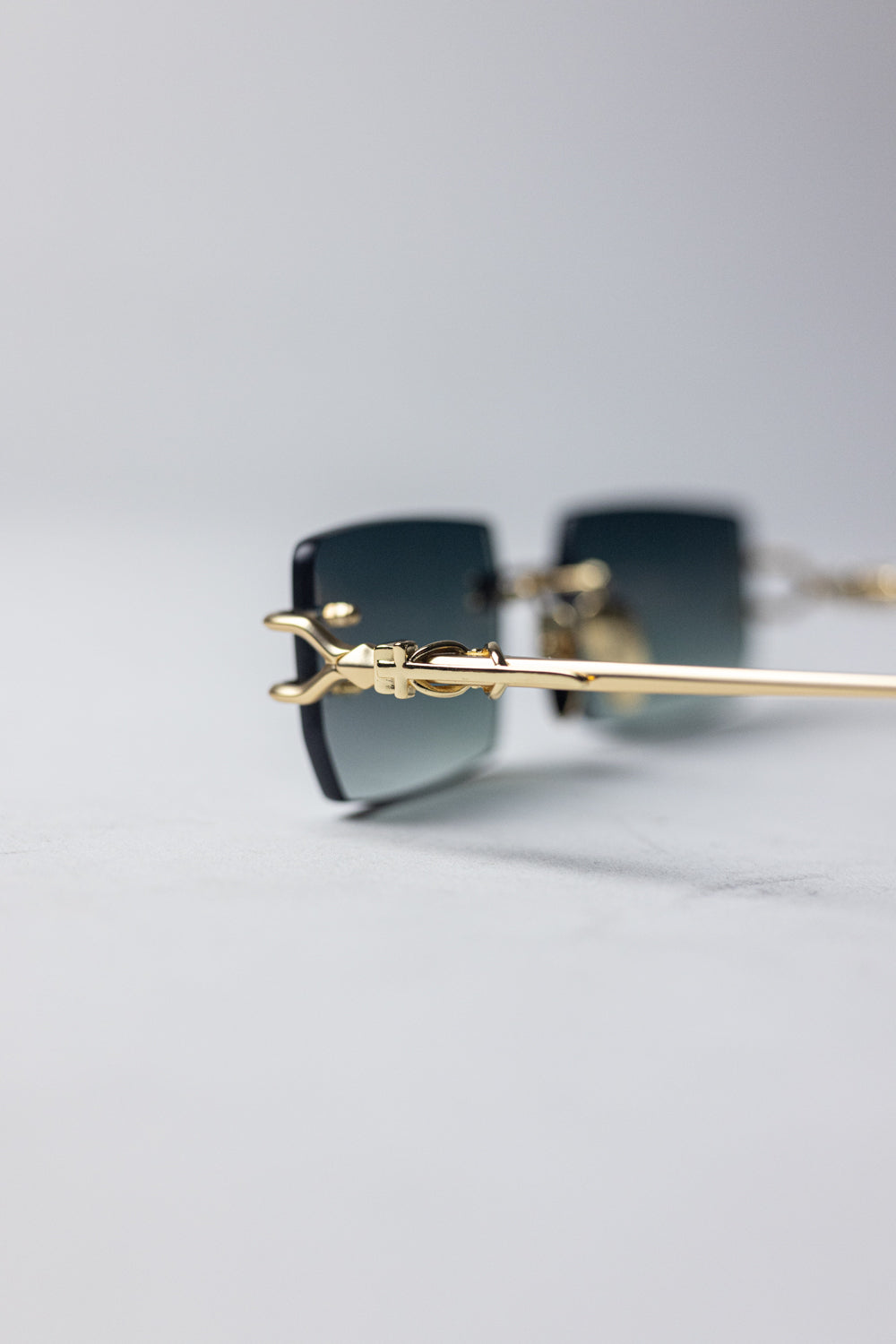 Chrome Hearts Lordie Diamond Square Sunglasses